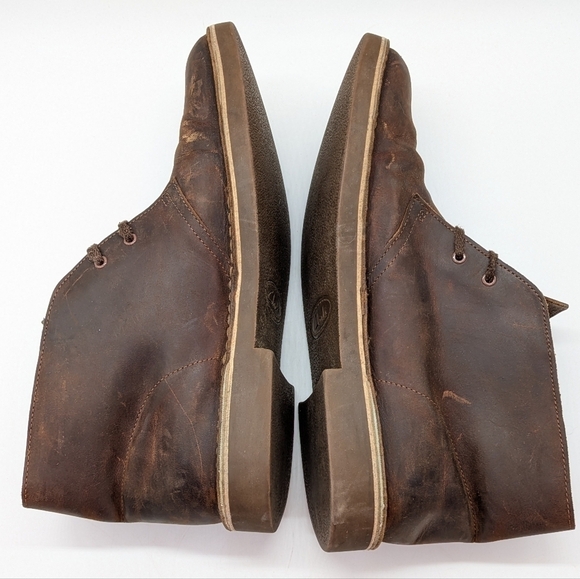 Clarks brown beeswax leather lace up ankle boot 11 main image 6